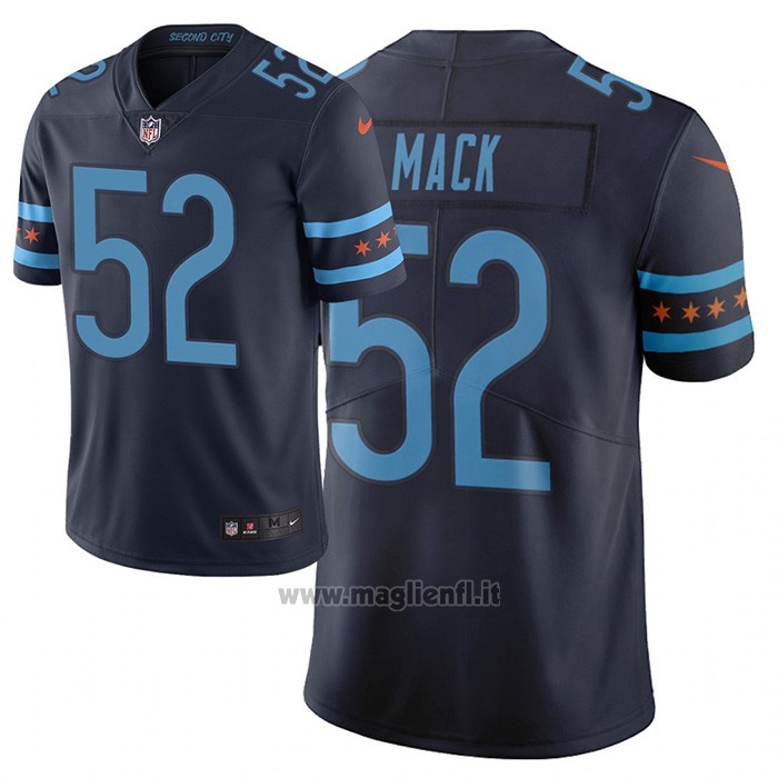 Maglia NFL Limited Chicago Bears Khalil Mack Ciudad Edition Blu